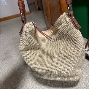 The Sak Tan Woven Hobo Bag